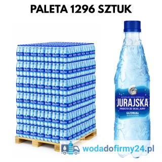 1 PALETA (1296szt.) Woda JURAJSKA 0,5L gazowana paleta wody