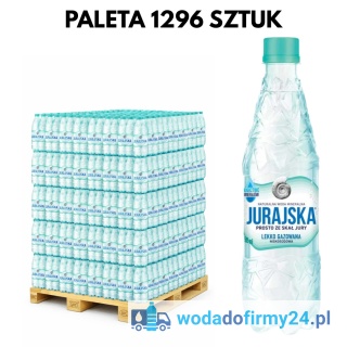 1 PALETA (1296szt.) Woda JURAJSKA 0,5L lekko gazowana paleta wody