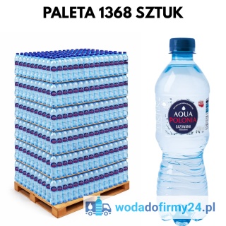 1 PALETA (1368 szt.) Woda Aqua Polonia 0,5L gazowana paleta wody