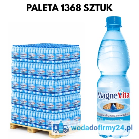 Paleta Wody MagneVita 0,5L Niegazowana 1368 szt. – Hurtowa Dostawa