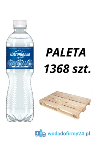 1 PALETA (1368 szt.) Woda Ustronianka 0,5L gazowana 0,79/szt. netto paleta wody