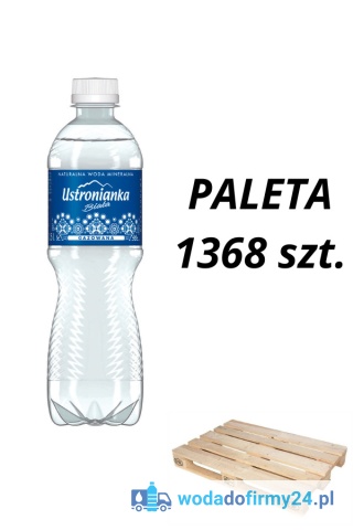1 PALETA (1368 szt.) Woda Ustronianka 0,5L gazowana 0,79/szt. netto
