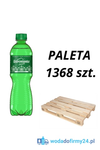 1 PALETA (1368 szt.) Woda Ustronianka 0,5L lekko gazowana 0,79/szt. netto paleta wody