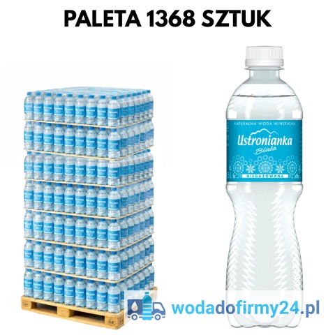 1 PALETA (1368 szt.) Woda Ustronianka 0,5L niegazowana paleta wody