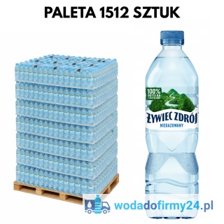 1 PALETA (1512 szt.) WODA Żywiec Zdrój 0,5L niegazowany 1,39/szt. netto paleta wody