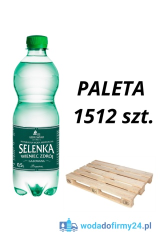 1 PALETA (1512 szt.) Woda Selenka 0,5L gazowana 0,79/szt. netto
