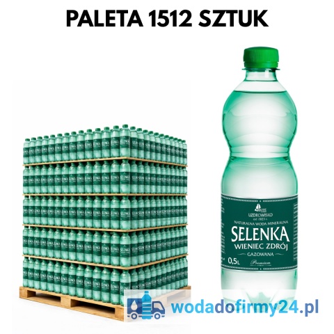 Woda Gazowana Selenka 0,5L – 1512 szt. Paleta | Sprzedaż Hurtowa
