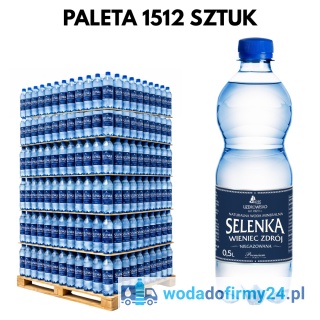 1 PALETA 1512 szt Woda Selenka 0,5L niegazowana paleta wody