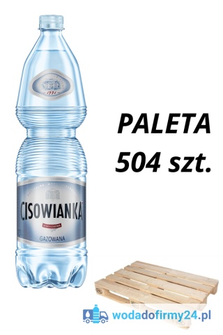 1 PALETA (504szt.) Woda Cisowianka 1,5L gazowana 1,95netto paleta wody