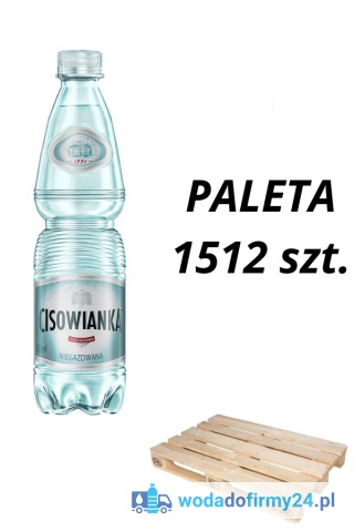 1 PALETA (1512szt.) Woda Cisowianka 0,5L niegazowana 1,16 netto paleta wody