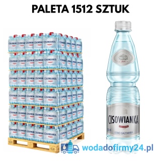 1 PALETA (1512szt.) Woda Cisowianka 0,5L 1,16 netto lekko gazowana paleta wody