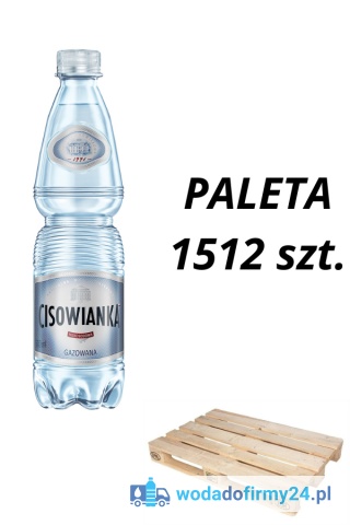 1 PALETA (1512szt.) Woda Cisowianka 0,5L 1,16 netto gazowana paleta wody