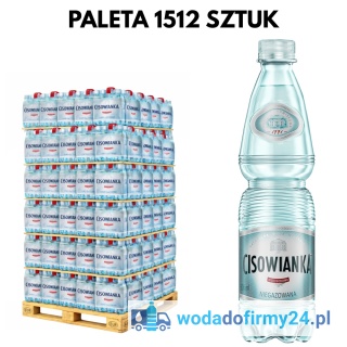 1 PALETA (1512szt.) Woda Cisowianka 0,5L niegazowana 1,16 netto paleta wody