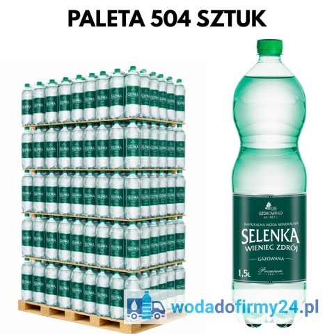Woda Gazowana Selenka 1,5L – 504 szt. Paleta | Cena Hurtowa 1,35 netto