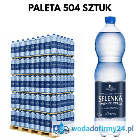 Woda Niegazowana Selenka 1,5L – 504 szt. Paleta | Cena Hurtowa 1,35 netto