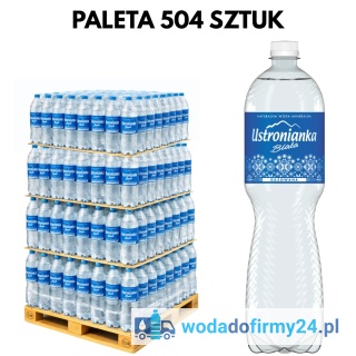 1 PALETA (504 szt.) Ustronianka 1,5L gazowana paleta wody