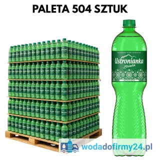 1 PALETA (504 szt.) Ustronianka 1,5L lekko gazowana paleta wody