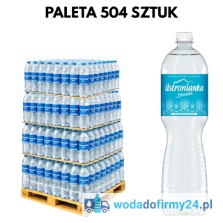 1 PALETA (504 szt.) Ustronianka 1,5L niegazowana paleta wody