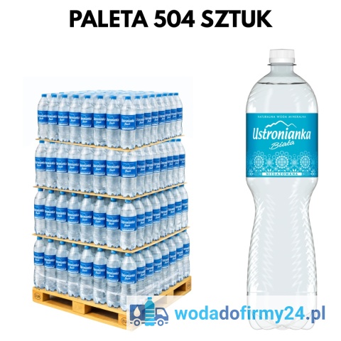 1 PALETA (504 szt.) Ustronianka 1,5L niegazowana paleta wody