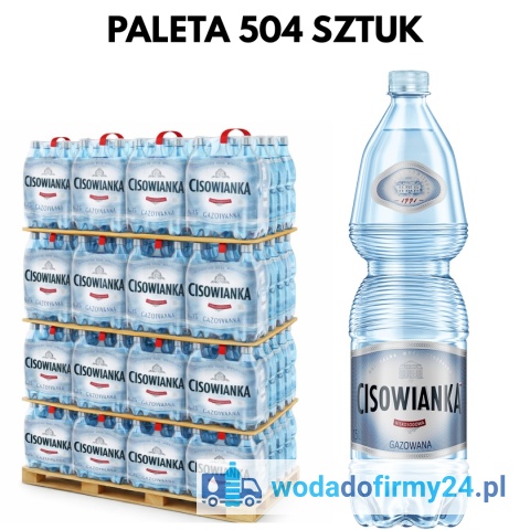 Woda Gazowana Cisowianka 1,5L – 504 szt. Paleta | Cena Hurtowa 1,95 netto