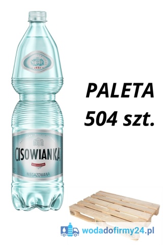 1 PALETA (504szt.) Woda Cisowianka 1,5L niegazowana 1,95 netto paleta wody