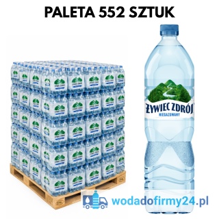 1 PALETA (552 szt.) WODA Żywiec Zdrój 1,5L NIEGAZOWANY paleta wody