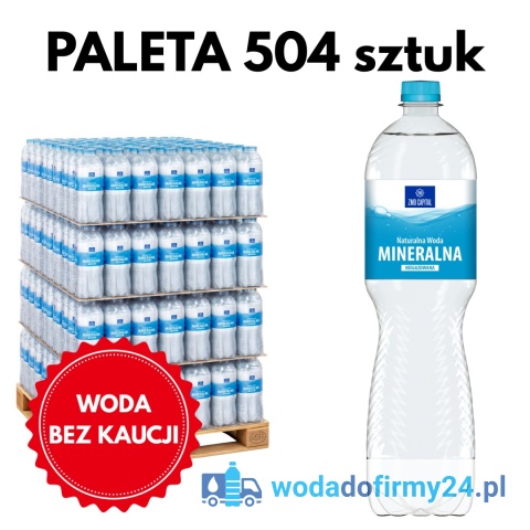 Naturalna Woda Mineralna Ustronianka 1,5L niegazowana Paleta wody
