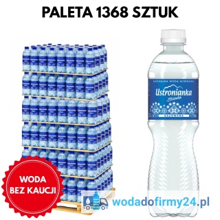 Paleta Wody Ustronianka 0,5L Gazowana 1368 szt. – Hurtowa Dostawa