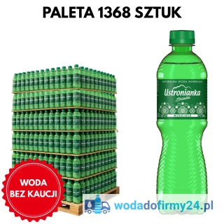 Paleta Wody Ustronianka 0,5L Lekko Gazowana 1368 szt. – Hurtowa Dostawa