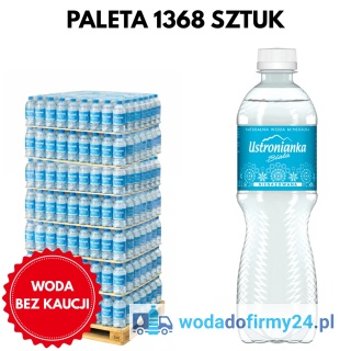 Paleta Wody Ustronianka 0,5L Niegazowana 1368 szt. – Hurtowa Dostawa