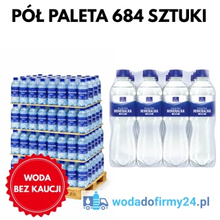 Pół Palety Wody Gazowanej Ustronianka 0,5L – 684 Butelki | Woda Mineralna Gazowana