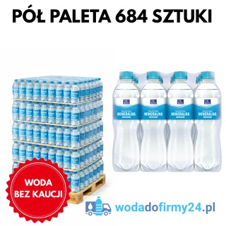 Pół Palety Wody Niegazowanej Ustronianka 0,5L – 684 Butelki | Woda Mineralna Niegazowana