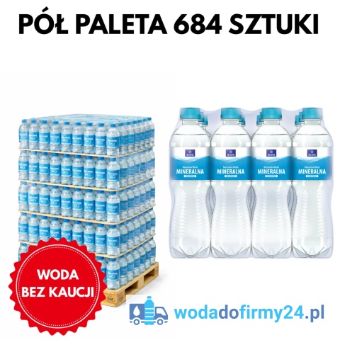woda butelkowana Ustronianka 0,5L niegazowana 684 szt paleta hurt
