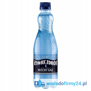 Żywiec Zdrój Mocno Gazowana 0,5L 48 Butelek 4 Zgrzewki | Woda Źródlana PET