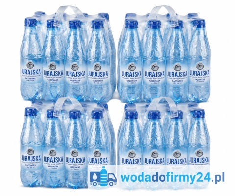 Jurajska Niegazowana 0,5L 48 Butelek 4 Zgrzewki | Woda Mineralna PET