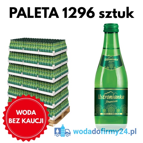 Ustronianka Woda Mineralna 0,33L Niegazowana Szklana – Paleta 1296 szt.