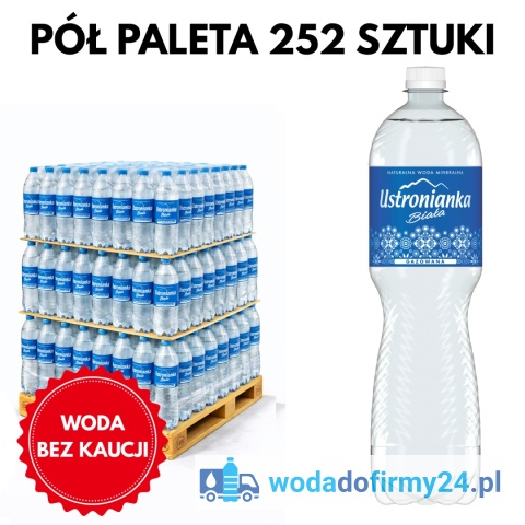Ustronianka Woda Mineralna Gazowana 1,5L – Pół Palety 252 Butelki