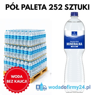 Ustronianka Woda Mineralna Gazowana 1,5L – Pół Palety 252 Butelki