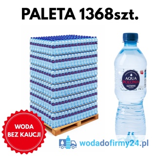 Woda Aqua Polonia gazowana 0,5L – Paleta wody 1368 szt. 0,95zł/szt netto