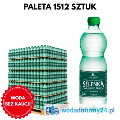 Woda Gazowana Selenka 0,5L – 1512 szt. Paleta | Sprzedaż Hurtowa