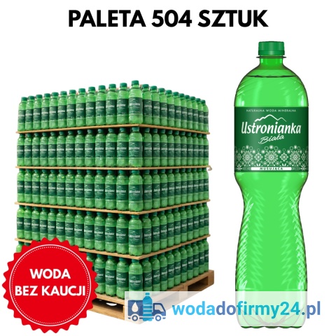 Woda Lekko Gazowana Ustronianka 1,5L – 504 szt. Paleta | Sprzedaż Hurtowa