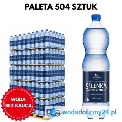 Woda Niegazowana Selenka 1,5L – 504 szt. Paleta | Cena Hurtowa 1,35 netto