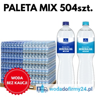 Woda Ustronianka 1,5L MIX Gazowana / Niegazowana – Paleta Wody 504 szt.